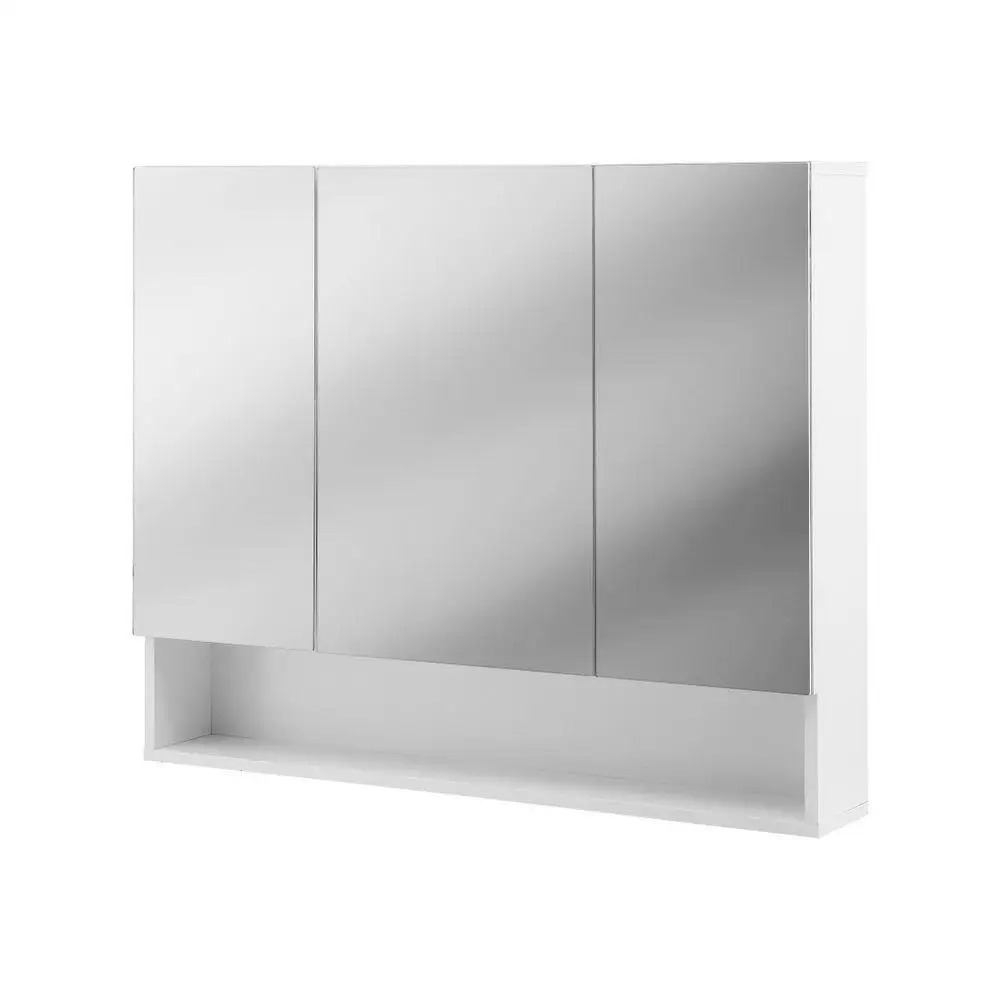 Bathroom Mirror Cabinet Wall Mounted Medicine Storage Cabinet Adjustable Shelves White 900x750mm