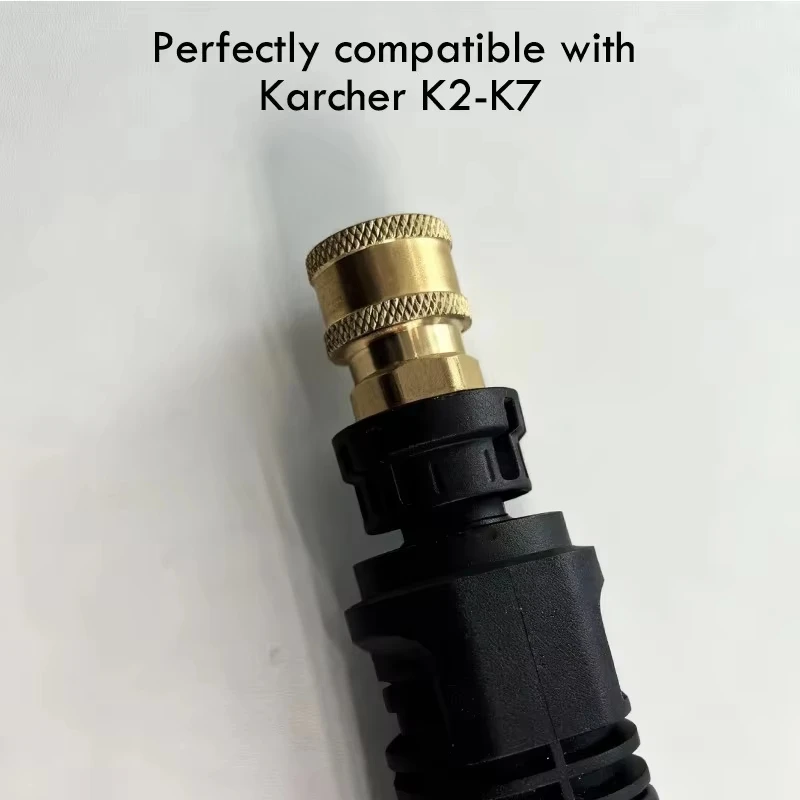 New KARCHER High-Pressure Washer Adapter 1/4" Quick Connect Compatible with K2-K7, Stable, Leak-Proof & Durable