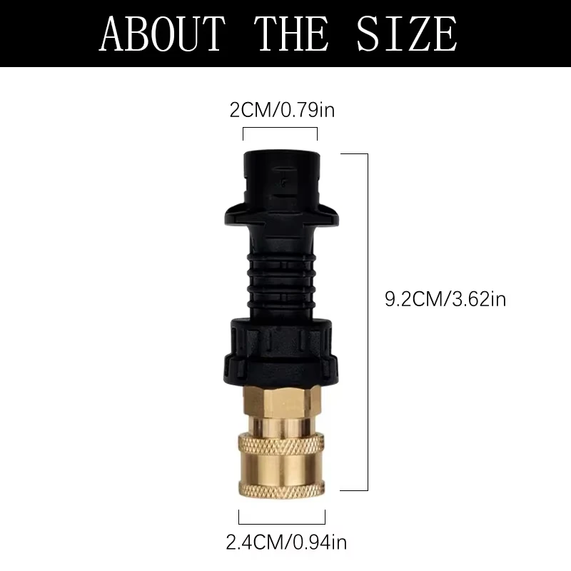 New KARCHER High-Pressure Washer Adapter 1/4" Quick Connect Compatible with K2-K7, Stable, Leak-Proof & Durable