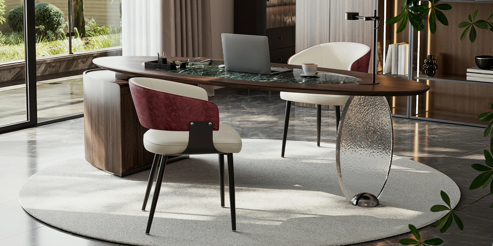 Upholstered Dining Chairs Microfiber Leather Dining Room Chairs Cushioned Back Wide Seat Padded Kitchen Restaurant Chairs