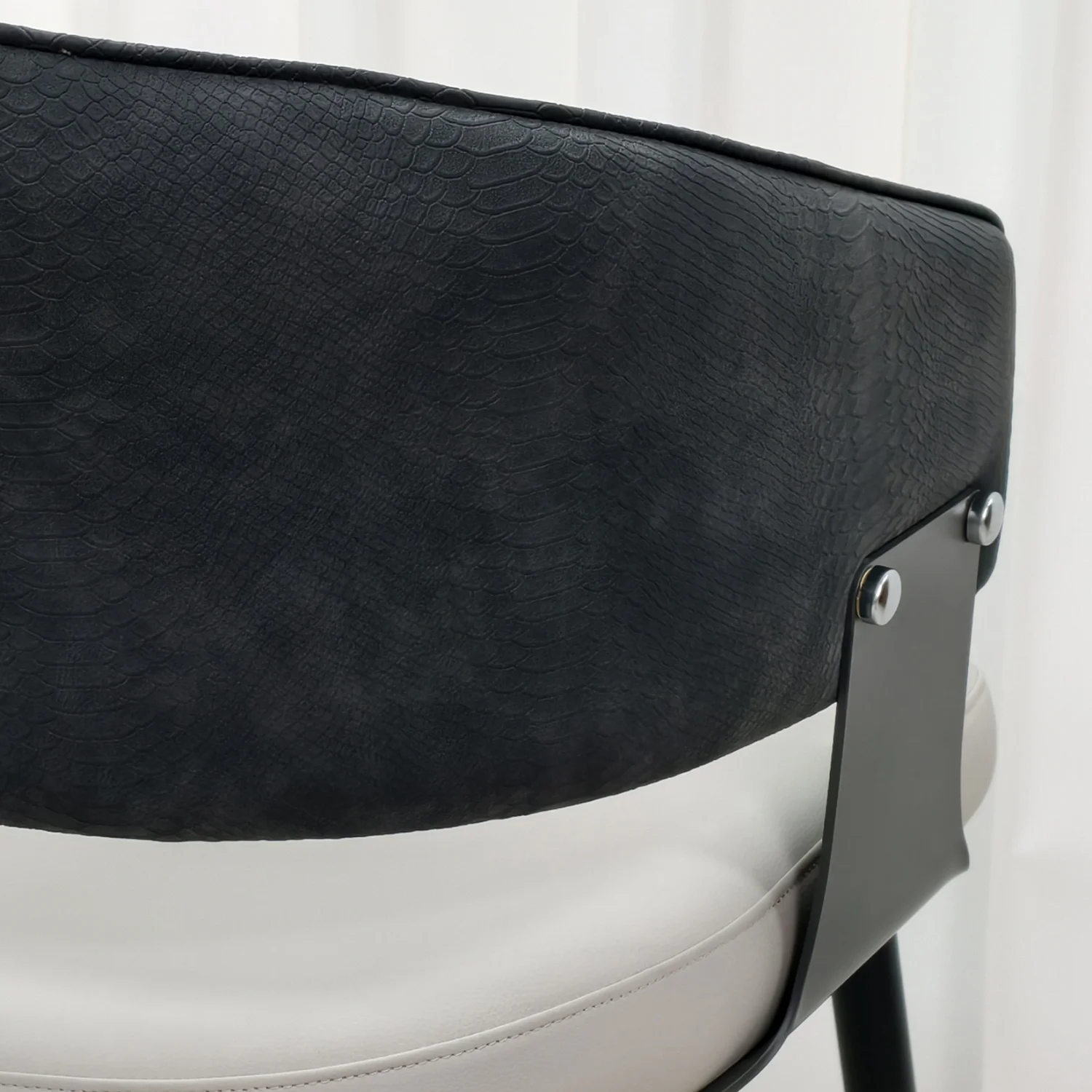 Upholstered Dining Chairs Microfiber Leather Dining Room Chairs Cushioned Back Wide Seat Padded Kitchen Restaurant Chairs
