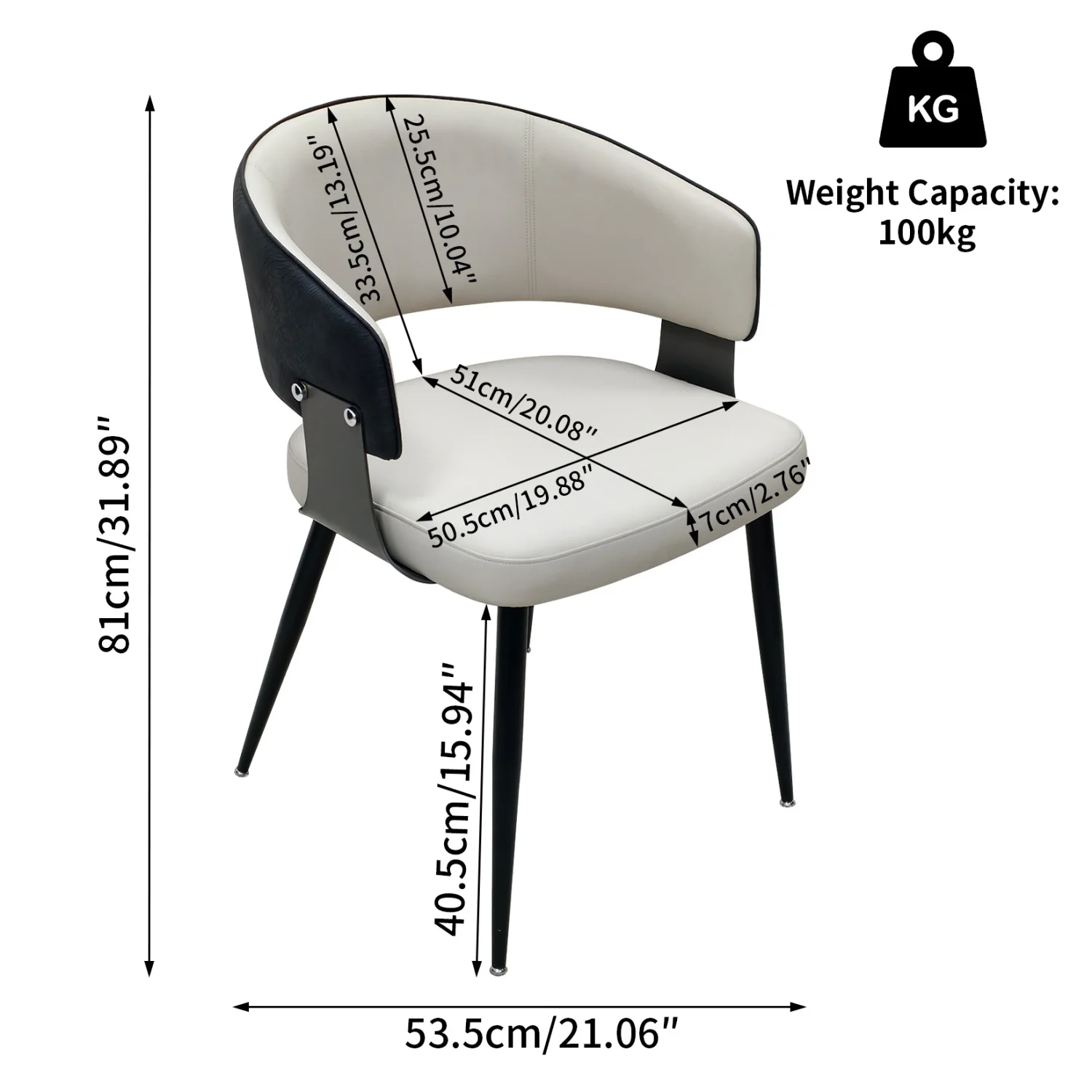 Upholstered Dining Chairs Microfiber Leather Dining Room Chairs Cushioned Back Wide Seat Padded Kitchen Restaurant Chairs