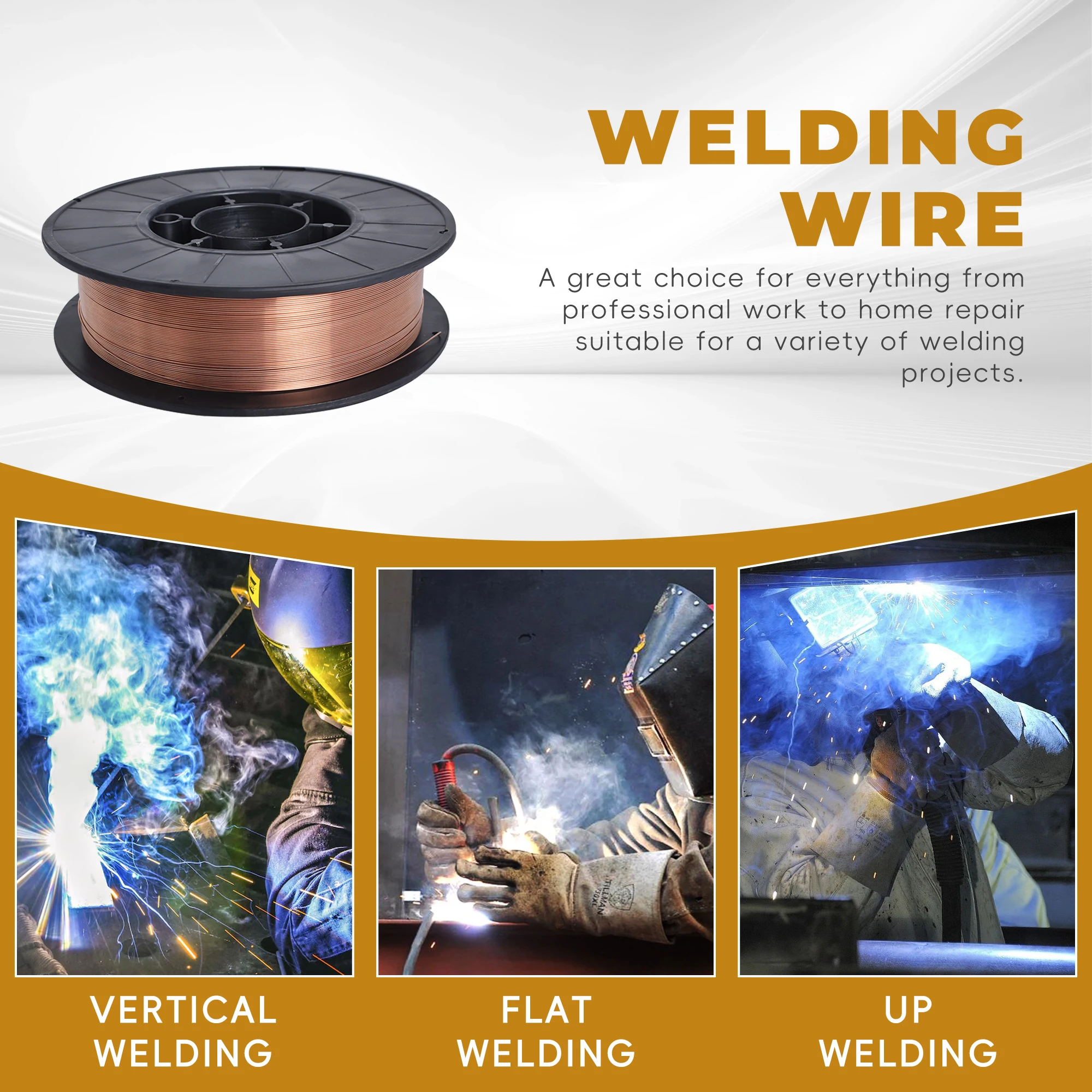 1/2 Spool ER70S-6 Mild Steel MIG Welding Wire Spool 0.030 Inch (0.8 MM)