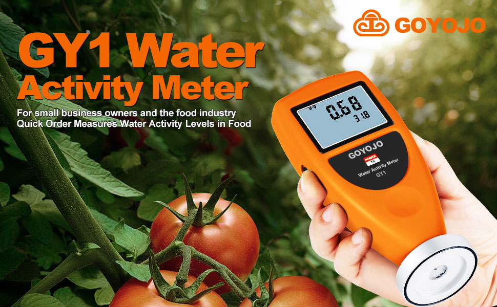 GOYOJO GY1 Water Activity Meter Smart Food Water Activity Tester for Jerky Dried Fruit Grain Vegetable 0-1.0AW ±0.02AW