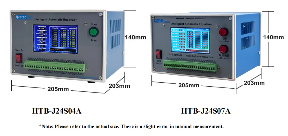 2-24S Smart Battery Equalizer HTB-J24S04A HTB-J24S07A 3A/4A/7A Discharge Balancer for NCM LFP LTO Battery Pack 2V-4.5V Cell Voltage Automatic Equalization Instrument 12V Power Supply Battery Cell Balancer Voltage Tester Repair Tool