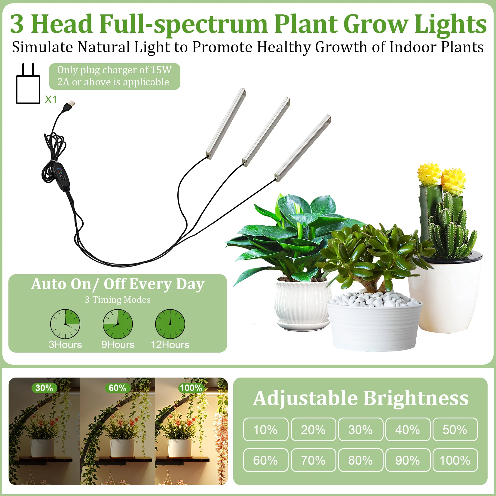 Tall Corner Plant Stand with Grow Lights Industrial Multiple Shelves Display Organizer Flowers Rack