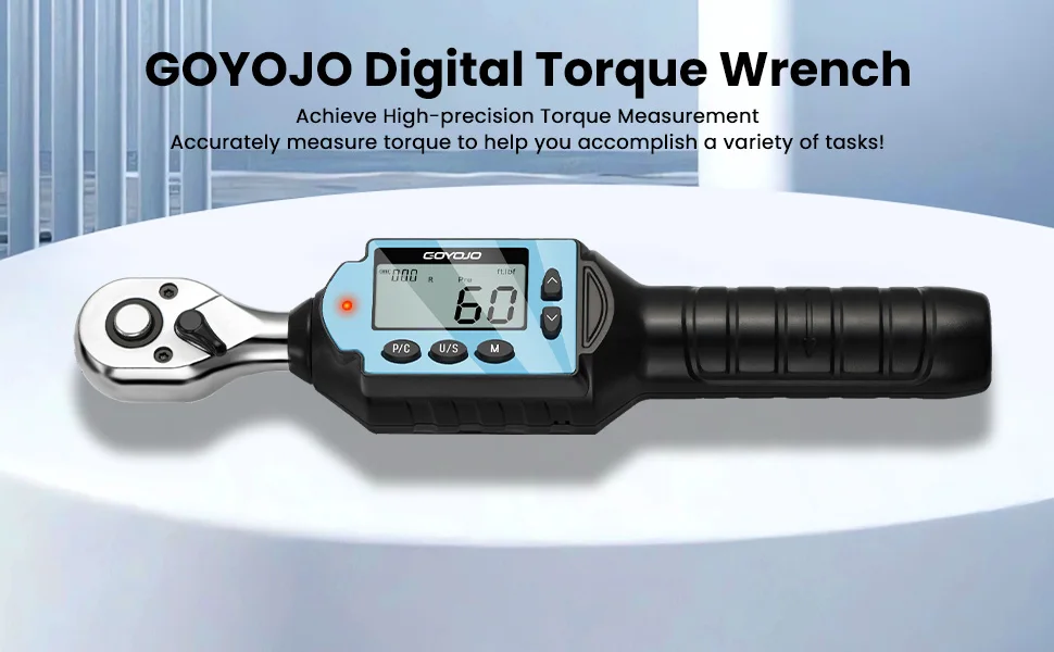 GOYOJO MINI Digital Torque Wrench 1/4‘’ 3/8‘’ 1/2‘’ Professional Bike Car Repair Adjustable Torque Wrench Hand Tools