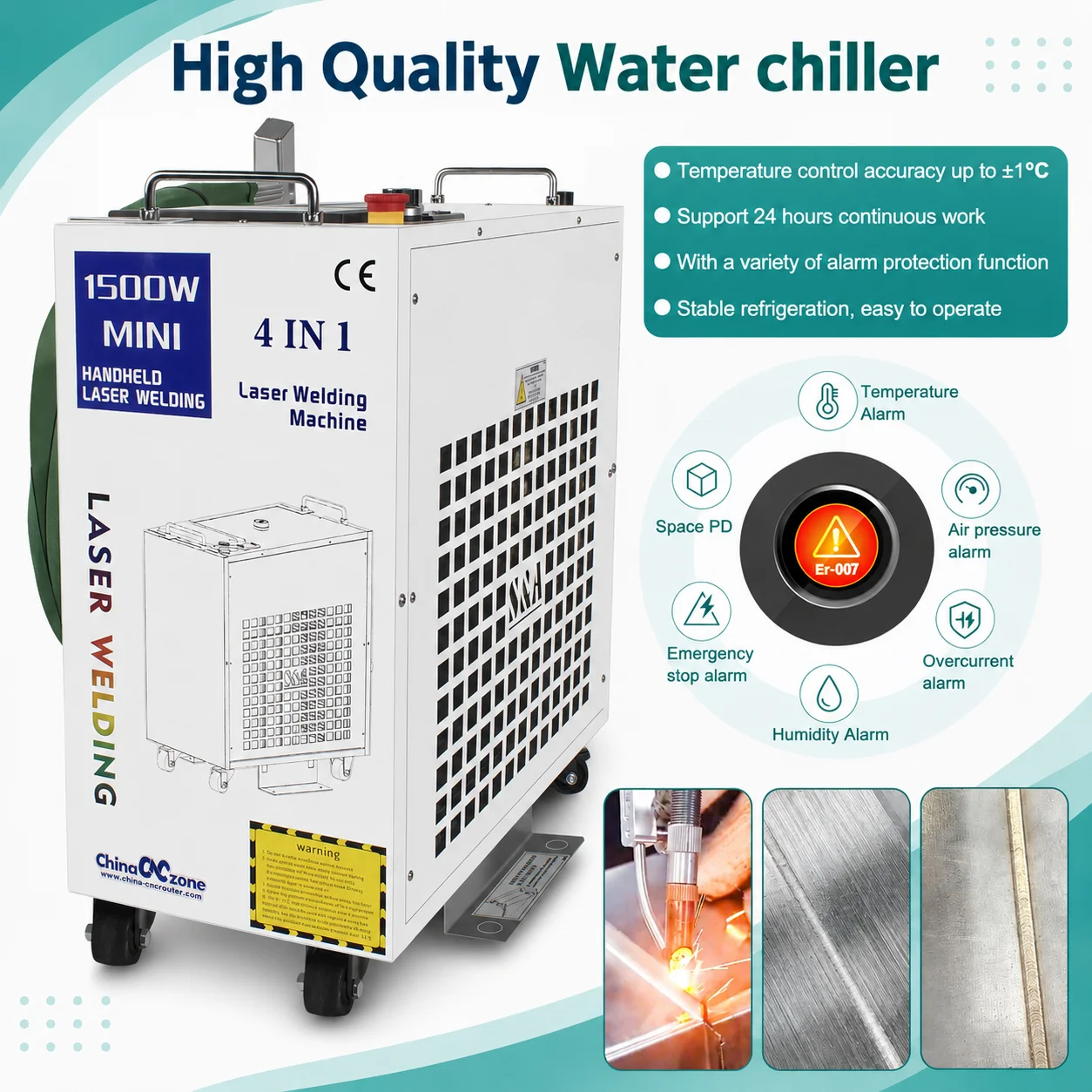 BWT 2000W 4 In 1 Laser Welding Machine 1500W Laser Welder with Welding Cleaning Cutting Weld Seam Cleaning for Metal SUP28T Welding Head With Auto Wire Feeder