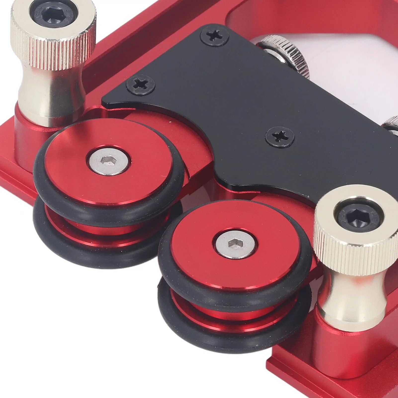 Woodworking Presser Roller Rubber Wheel Aluminum Alloy Table Saw Stock Roller Easy Installation High Accuracy for Workpiece