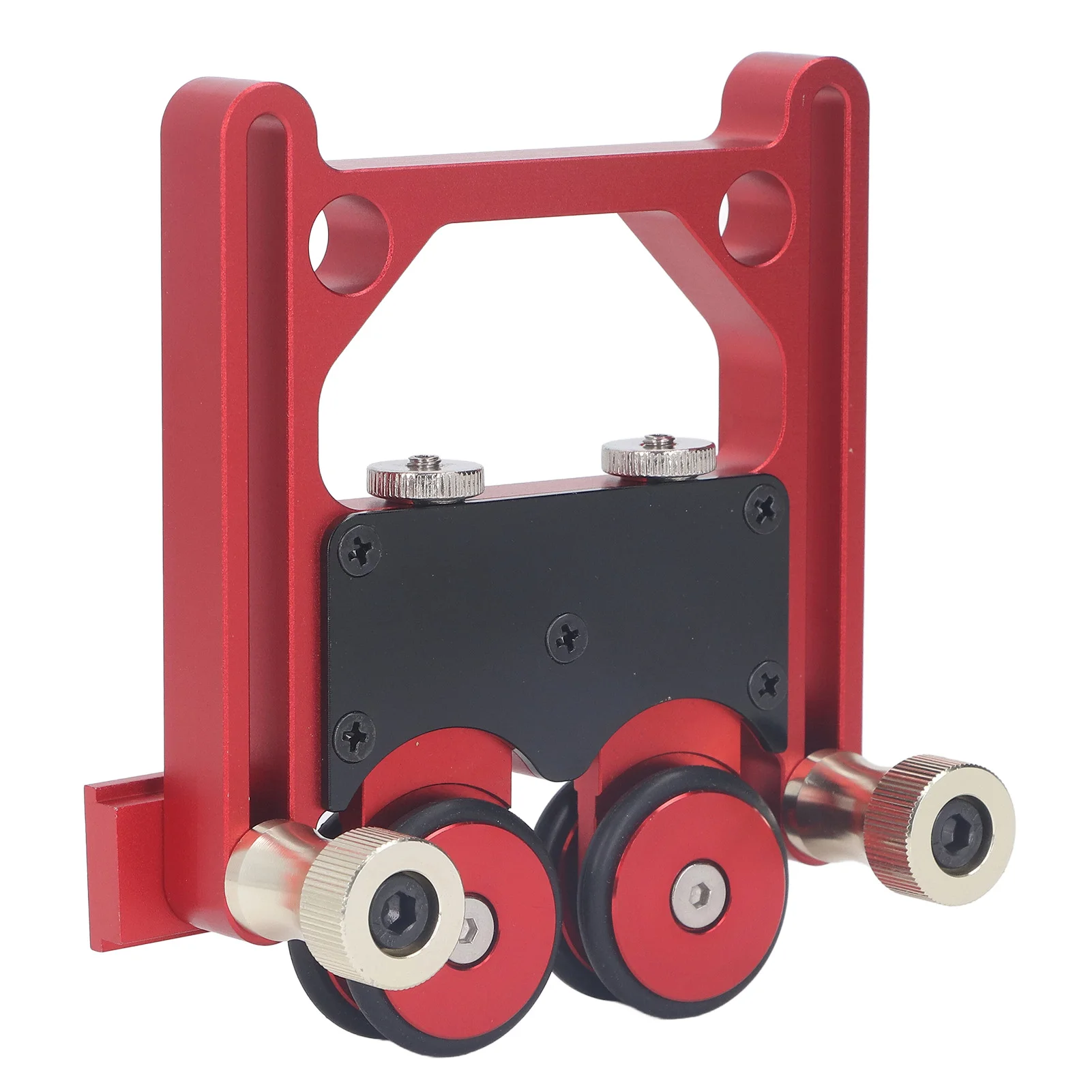 Woodworking Presser Roller Rubber Wheel Aluminum Alloy Table Saw Stock Roller Easy Installation High Accuracy for Workpiece