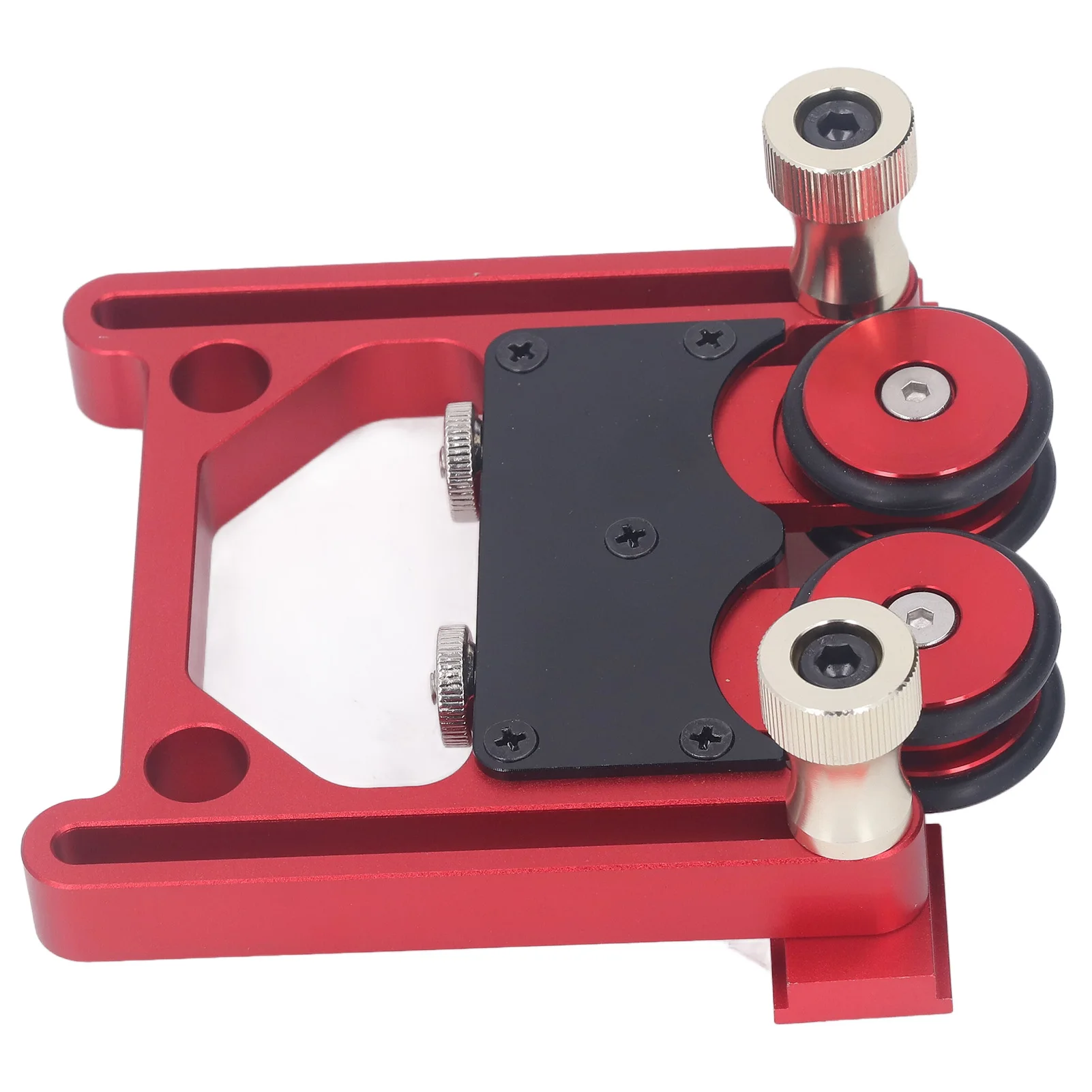 Woodworking Presser Roller Rubber Wheel Aluminum Alloy Table Saw Stock Roller Easy Installation High Accuracy for Workpiece