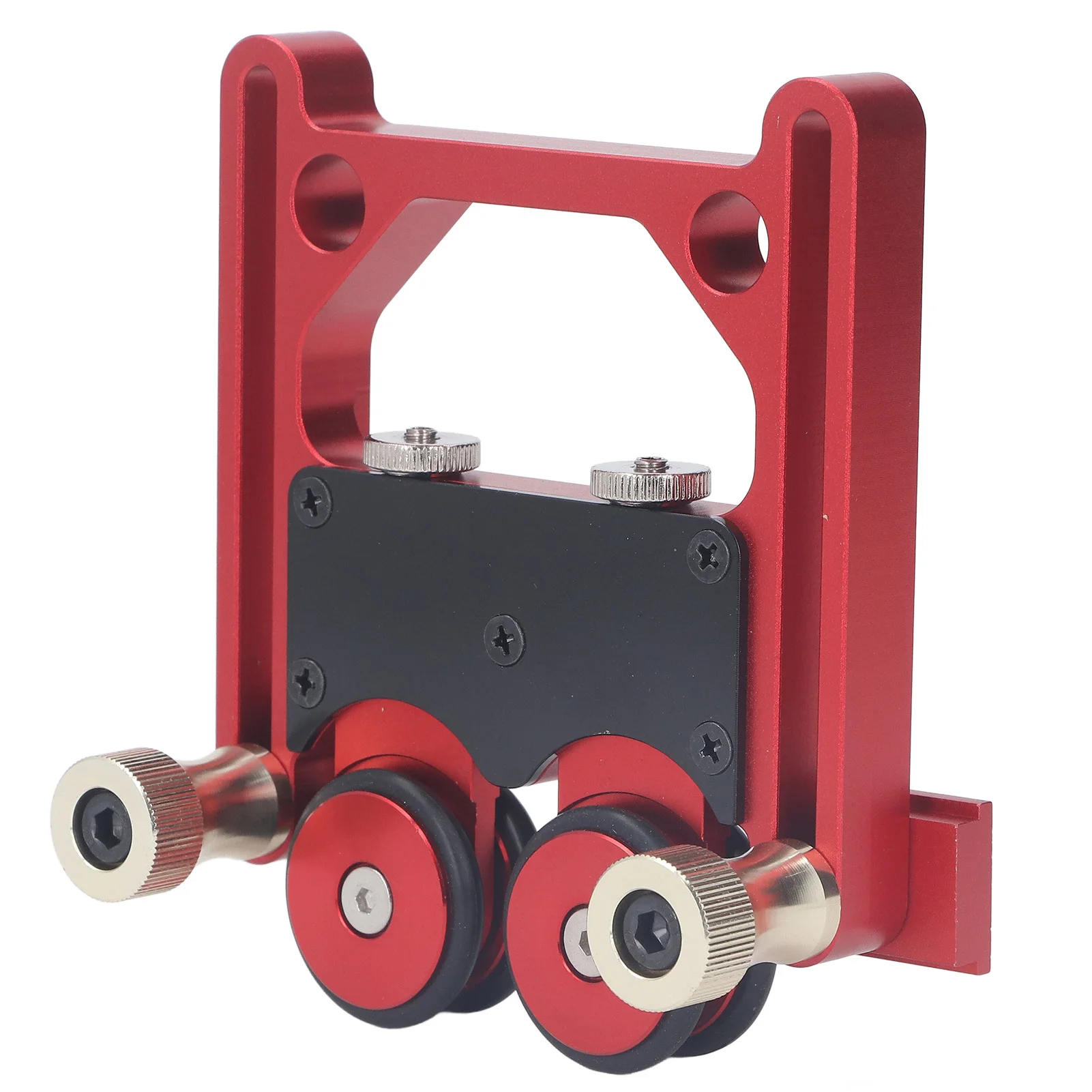 Woodworking Presser Roller Rubber Wheel Aluminum Alloy Table Saw Stock Roller Easy Installation High Accuracy for Workpiece