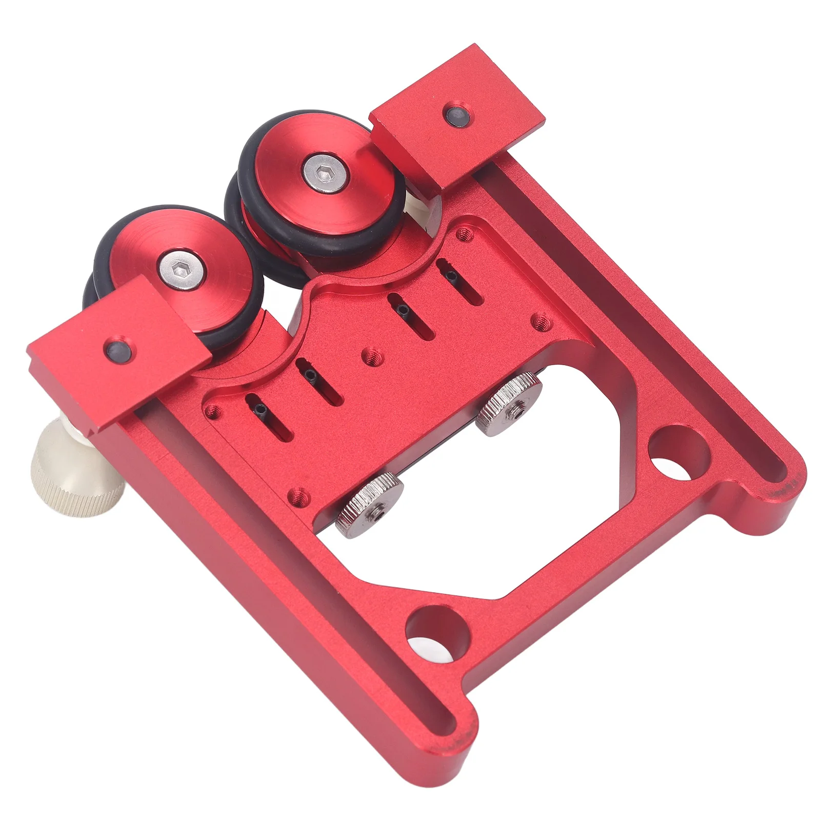 Woodworking Presser Roller Rubber Wheel Aluminum Alloy Table Saw Stock Roller Easy Installation High Accuracy for Workpiece