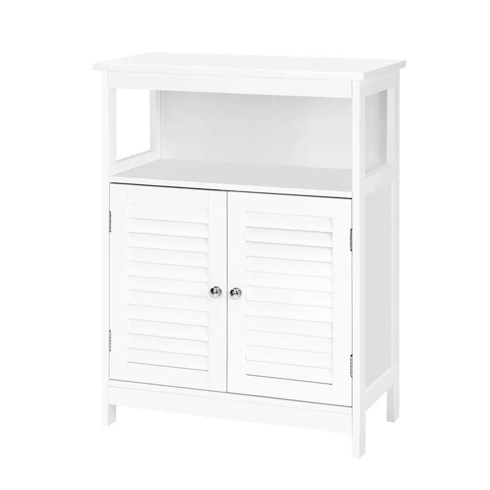Modern White Buffet Sideboard Storage Cabinet with Doors and Shelves for Dining Room Kitchen Living Room Furniture