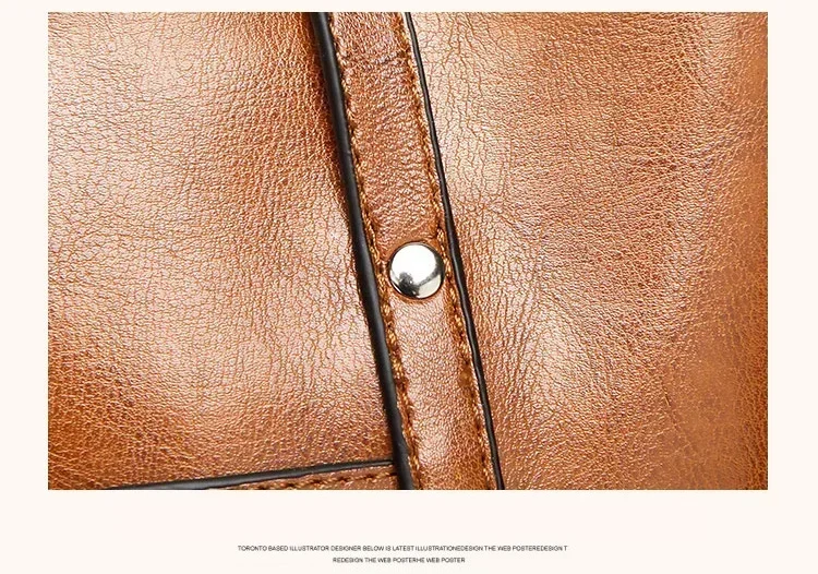 High-Quality Vintage Oil Wax Shoulder Bag for Women Premium Tote & Crossbody Handbag Designer Style Satchel for Everyday Use