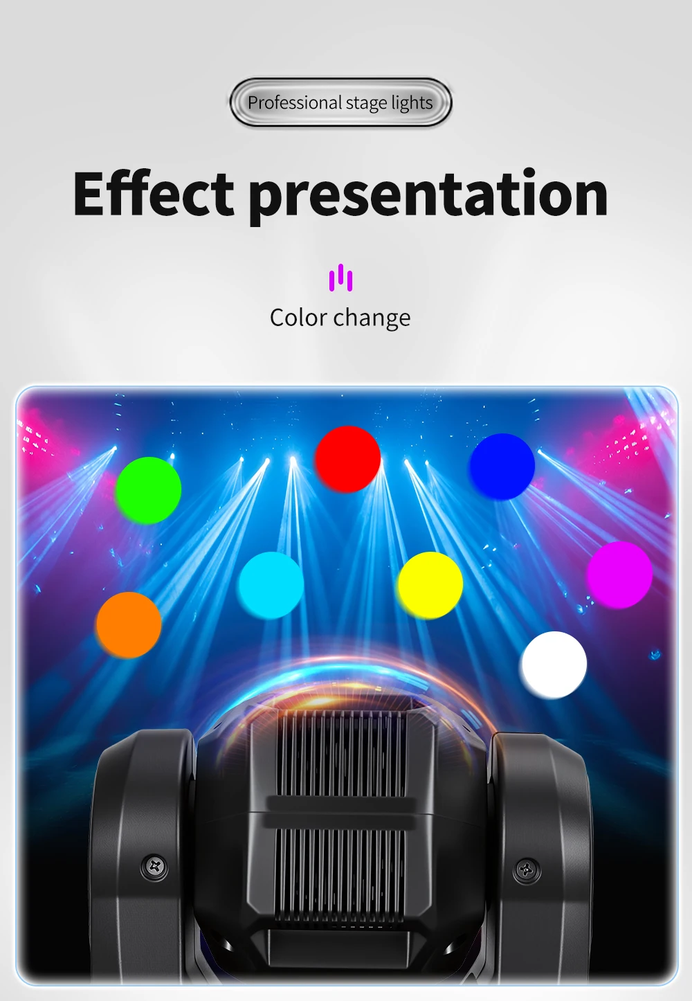 NOVALUX 4PCS 60W LED Moving Head Pattern Light DMX512 DJ Stage Light 9/11 Channels 7 Gobos 7 Colors Beam Spotlight for Disco Bar Party Wedding Live Show Club Lighting