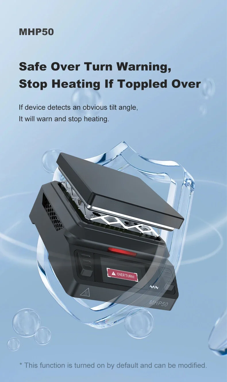 MINIWARE Offcial MHP50 Mini Hot Plate Preheater 50*50mm Heating Area Constant Temperature Heating Table 350℃ DIY Heating Tool