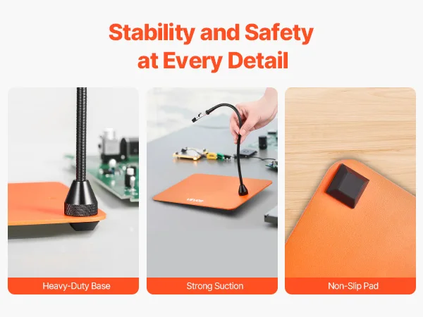SucceBuy Magnetic Helping Hands Soldering Station with PCB Pillar Holder & Heavy-Duty Base Electronic Repair Craft Hobby DIY