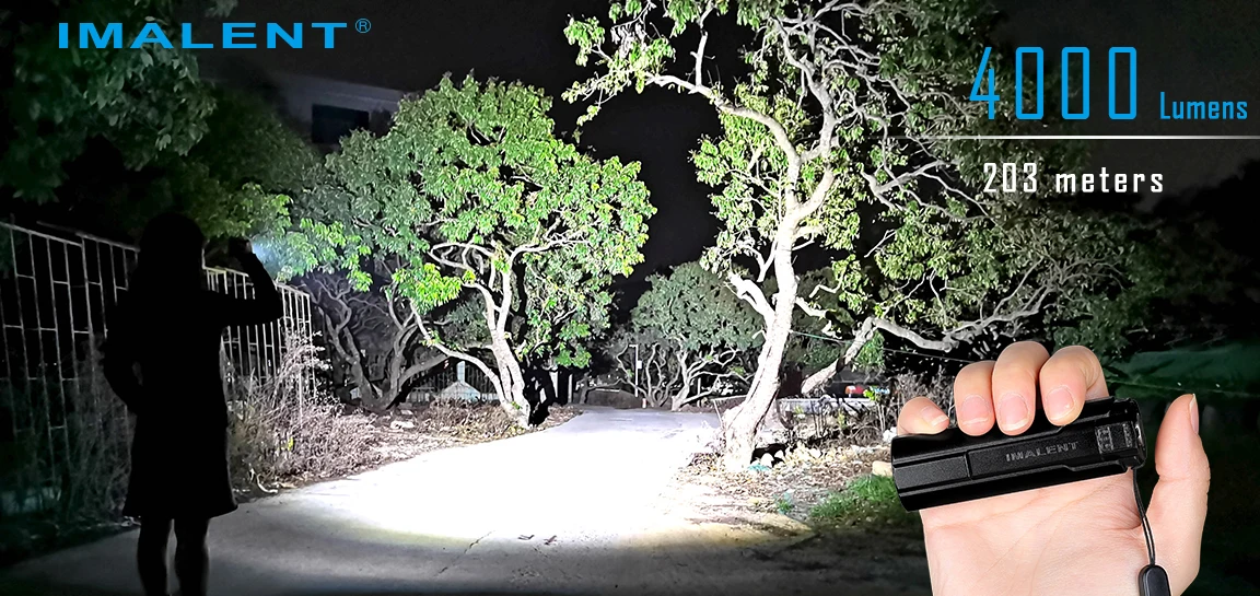 IMALENT LD70 EDC Powerful Flashlight Rechargeable Torch 4000 Lumens Cree XHP70.2 Led Handlight for Camping Hiking Self Defense