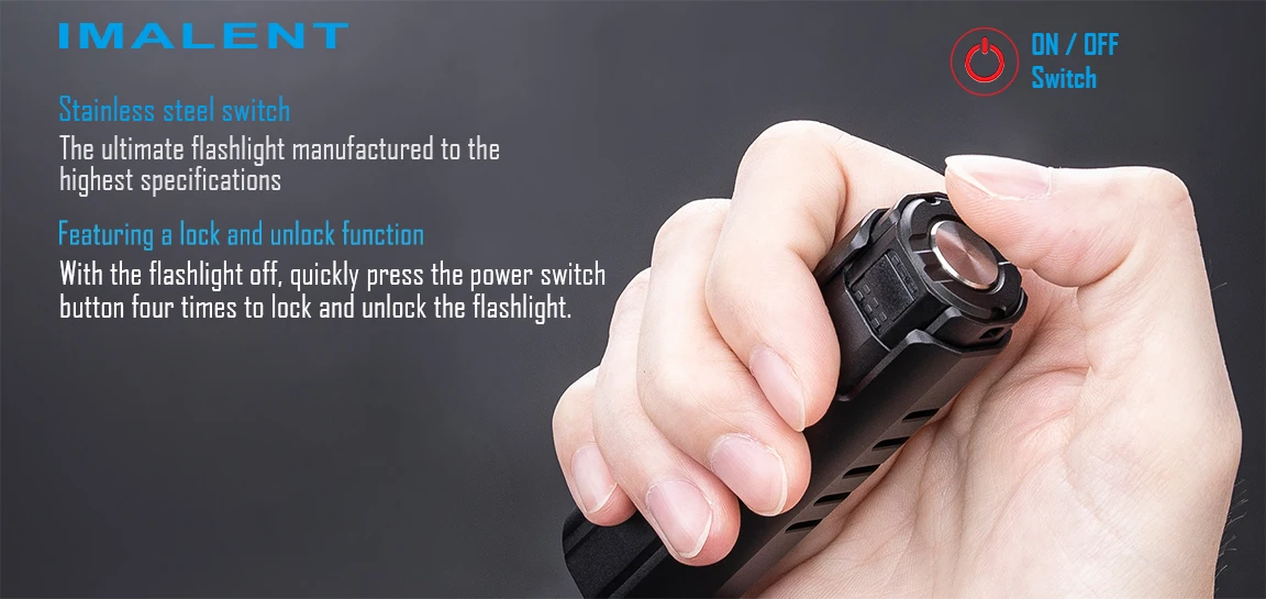 IMALENT LD70 EDC Powerful Flashlight Rechargeable Torch 4000 Lumens Cree XHP70.2 Led Handlight for Camping Hiking Self Defense