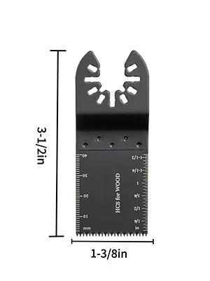 SucceBuy 100PCS Oscillating Saw Blades Quick Release Multitool BladesKit HCS Tool Blades Cut Cutter for Wood Plastic Metal Nails