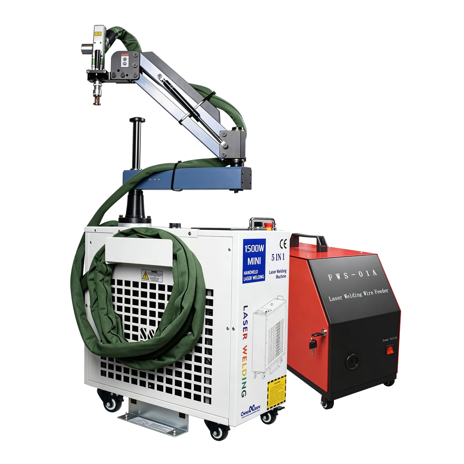 2000W 7 in 1 Laser Battery Welding Stiffener Welding Laser Cleaning Cutting Welding Machine for Metal Handheld Laser Welder