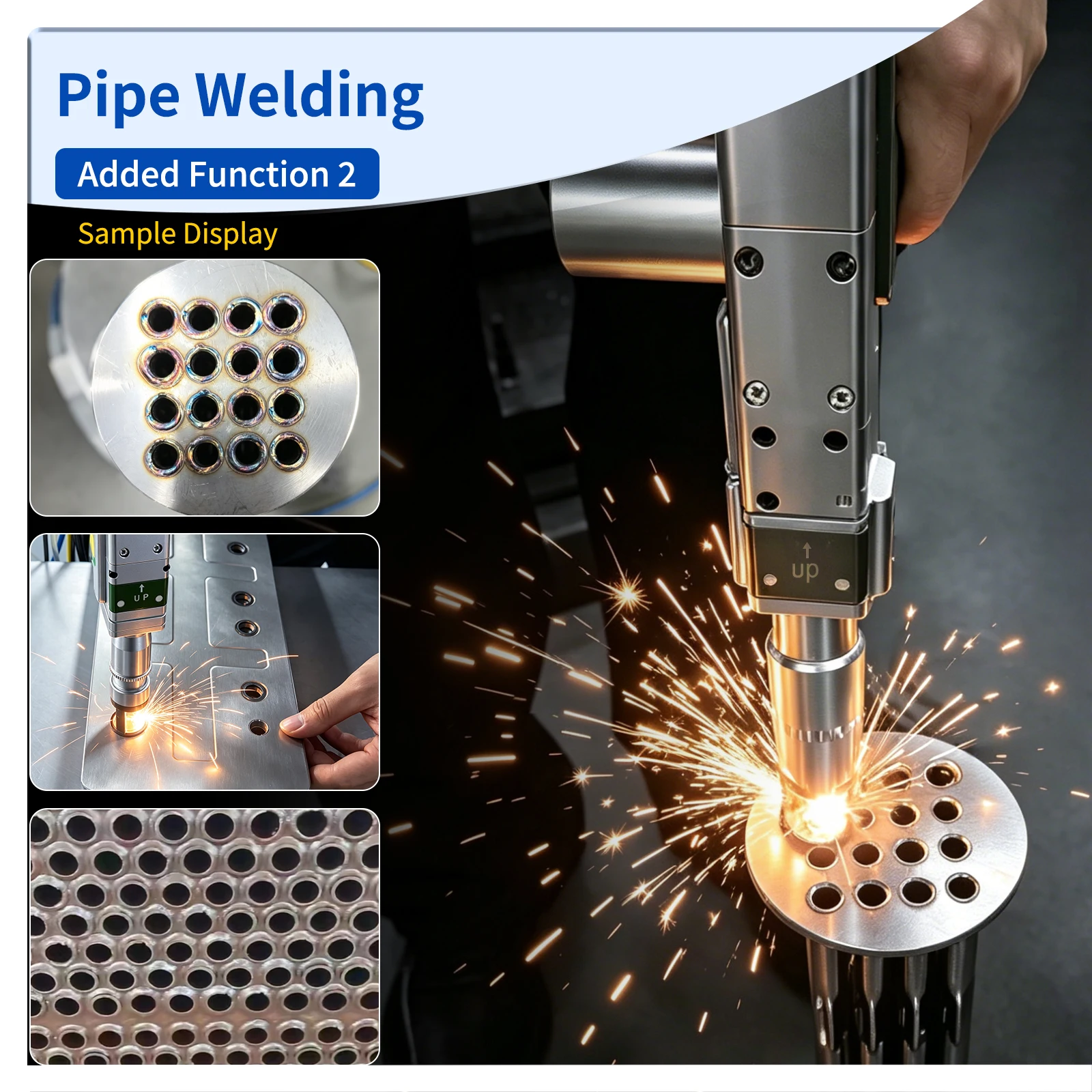 2000W 7 in 1 Laser Battery Welding Stiffener Welding Laser Cleaning Cutting Welding Machine for Metal Handheld Laser Welder