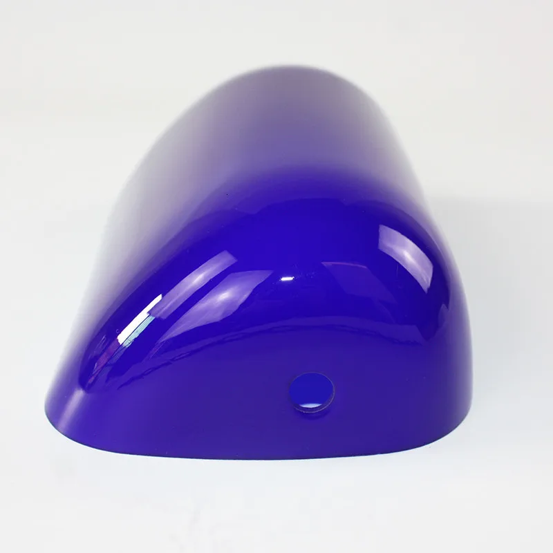 Green/Blue/Amber/White color BANKER Table LAMP glass replacement shade cover
