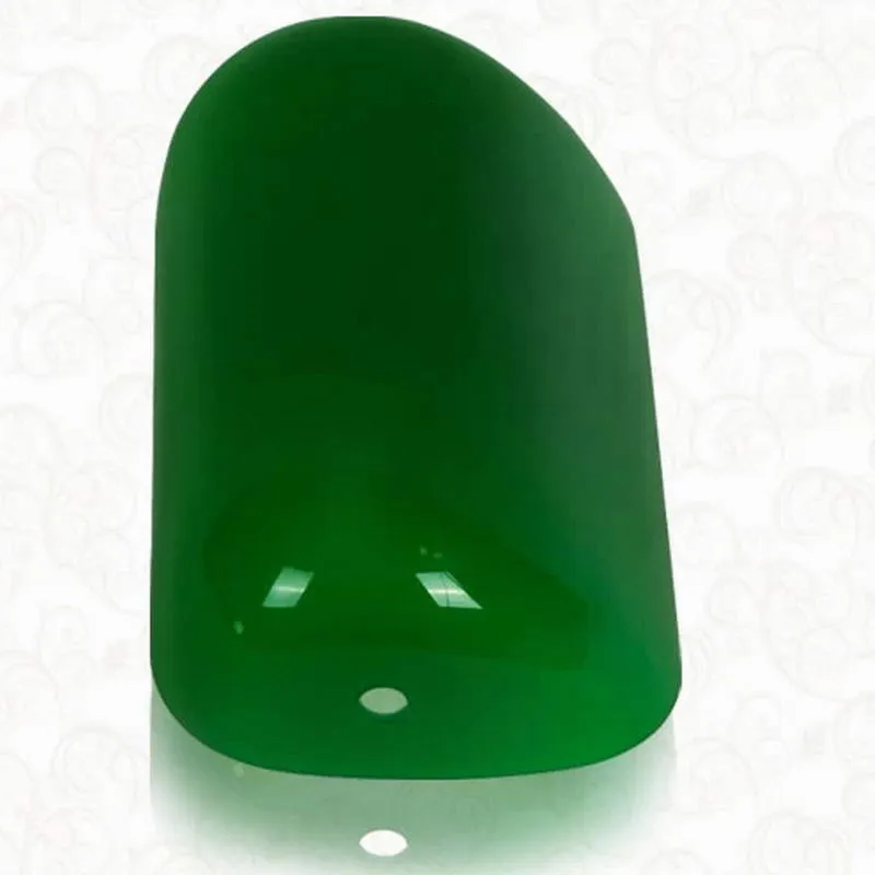 Green/Blue/Amber/White color BANKER Table LAMP glass replacement shade cover