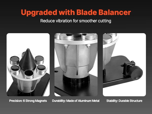 VEVOR Lawn Mower Blade Sharpener Balancer 15° - 45° Adjustable Lawnmower Blade Sharpening Tool Compatible with Angle Grinders