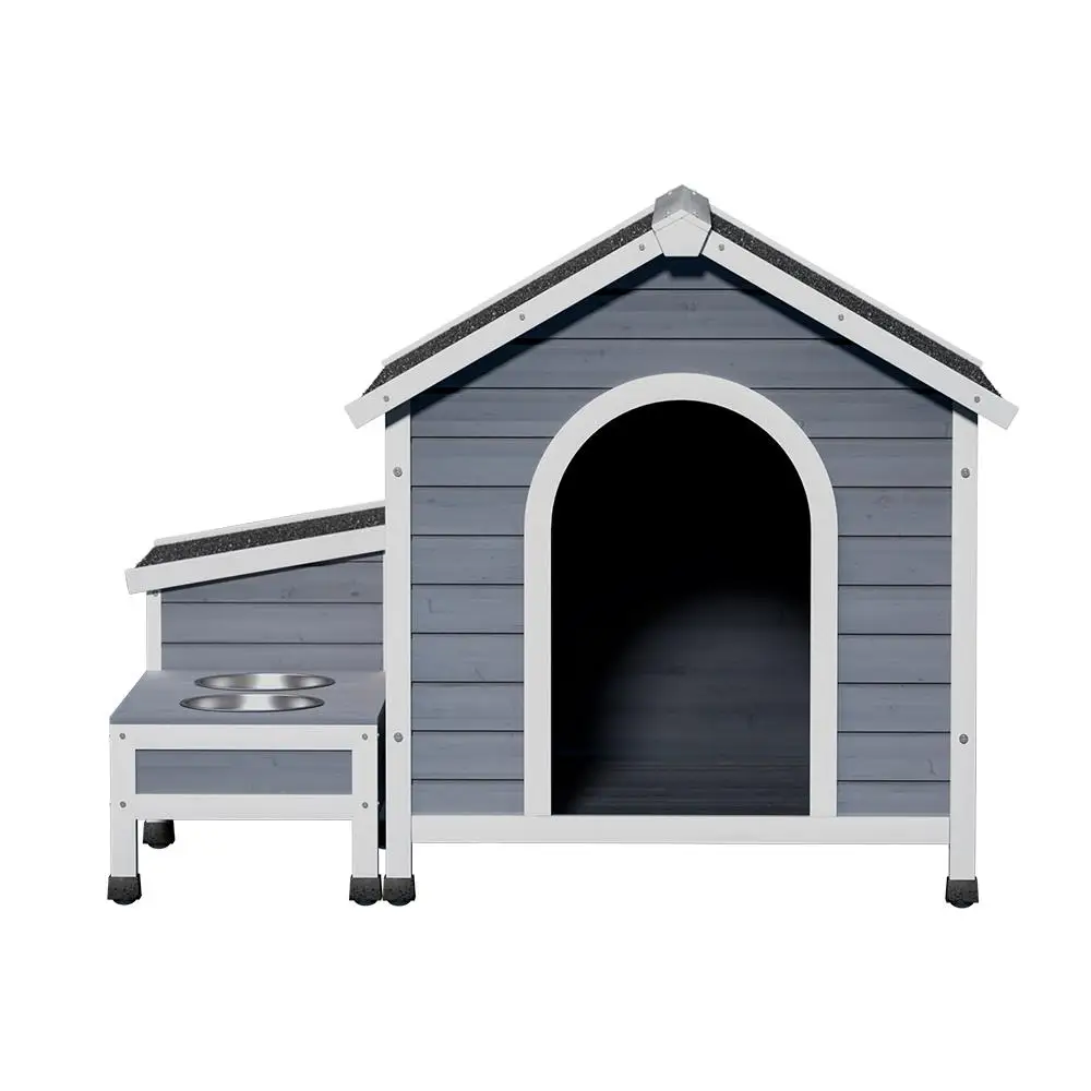 Large Wooden Dog Kennel Outdoor Pet House Indoor Puppy Cabin Wooden Shelter with Weather Resistant Roof and Spacious Design