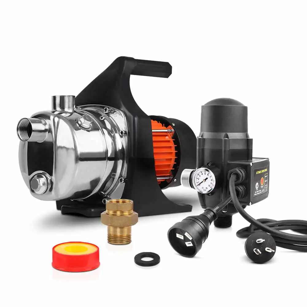 1500W High Pressure Garden Water Pump for Farm Irrigation Tank Rain Water Transfer Black