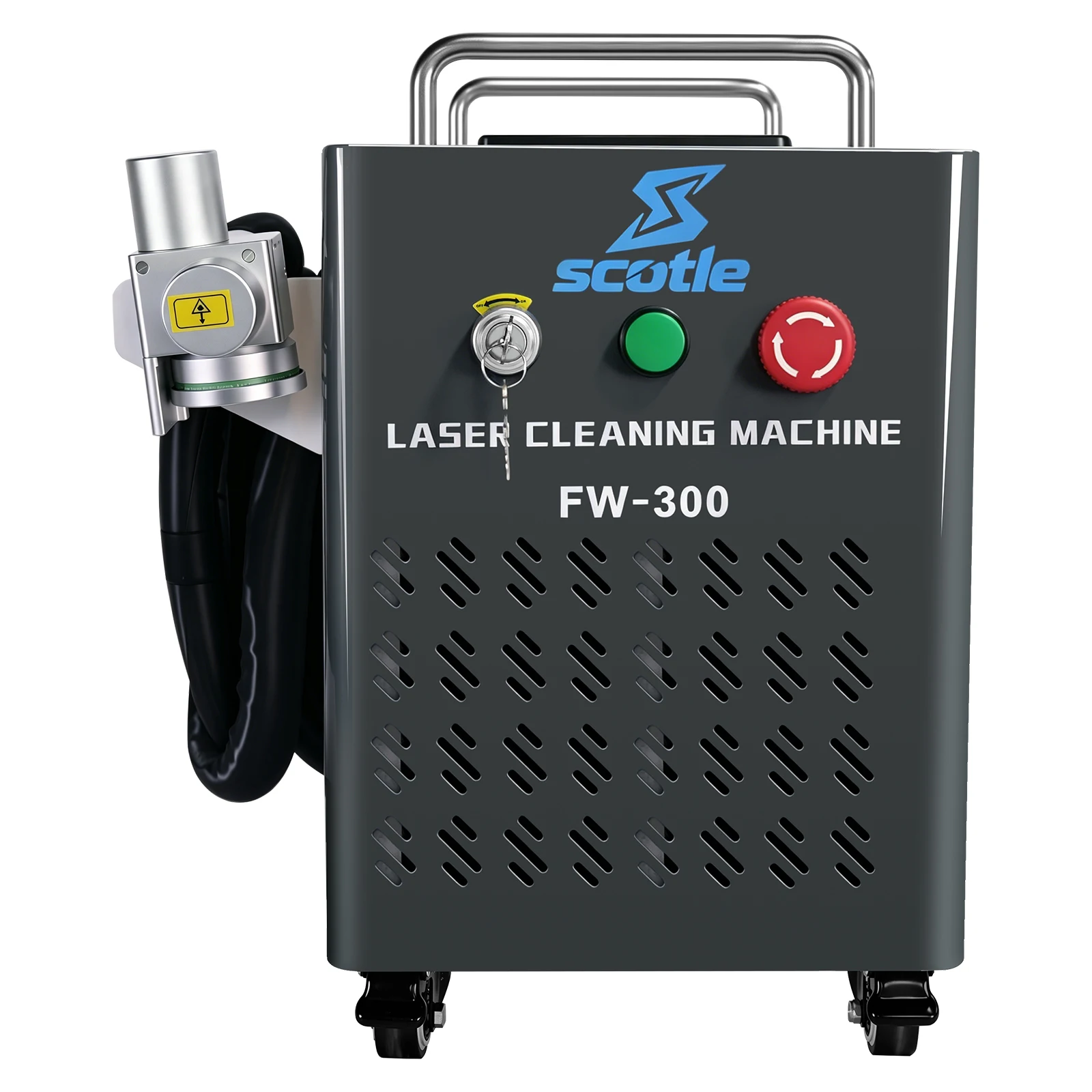 300W JPT Mopa Pulsed Laser Cleaning Machine Portable Laser Cleaner No Damage Material for Metal Wood Rust Oil Paint Removal