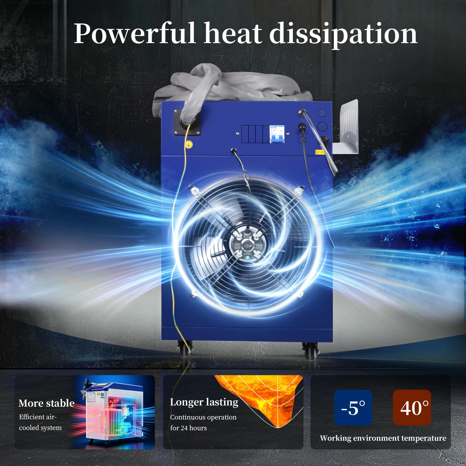 4-in-1 Laser Welding Machine, Raycus Laser, Ausen System, HW980 torch head, paired with a single wire feeder.
