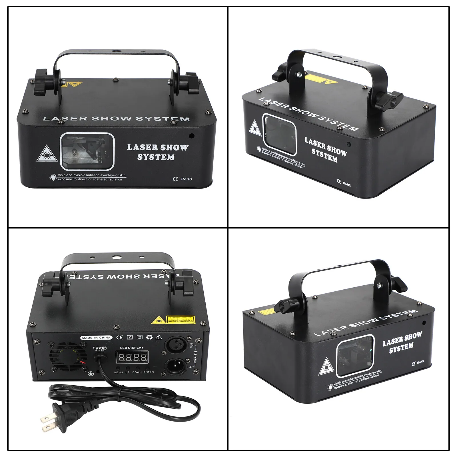 RGB Laser Beam Projector DJ Disco Light Effect Party DMX Strobe Stage Lighting