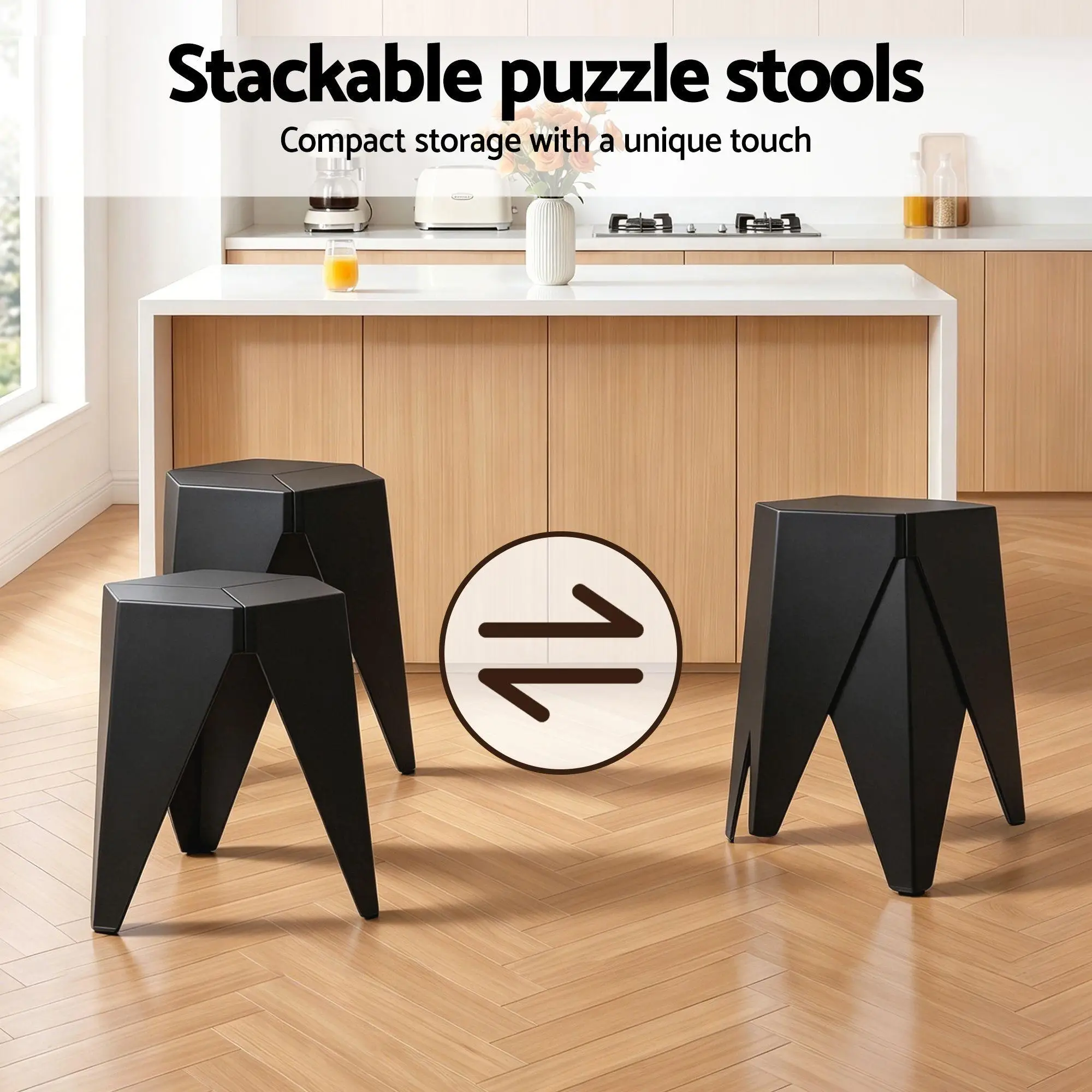 3 Piece Black Bar Stools and Table Set for Dining Kitchen Cafe and Pub Use