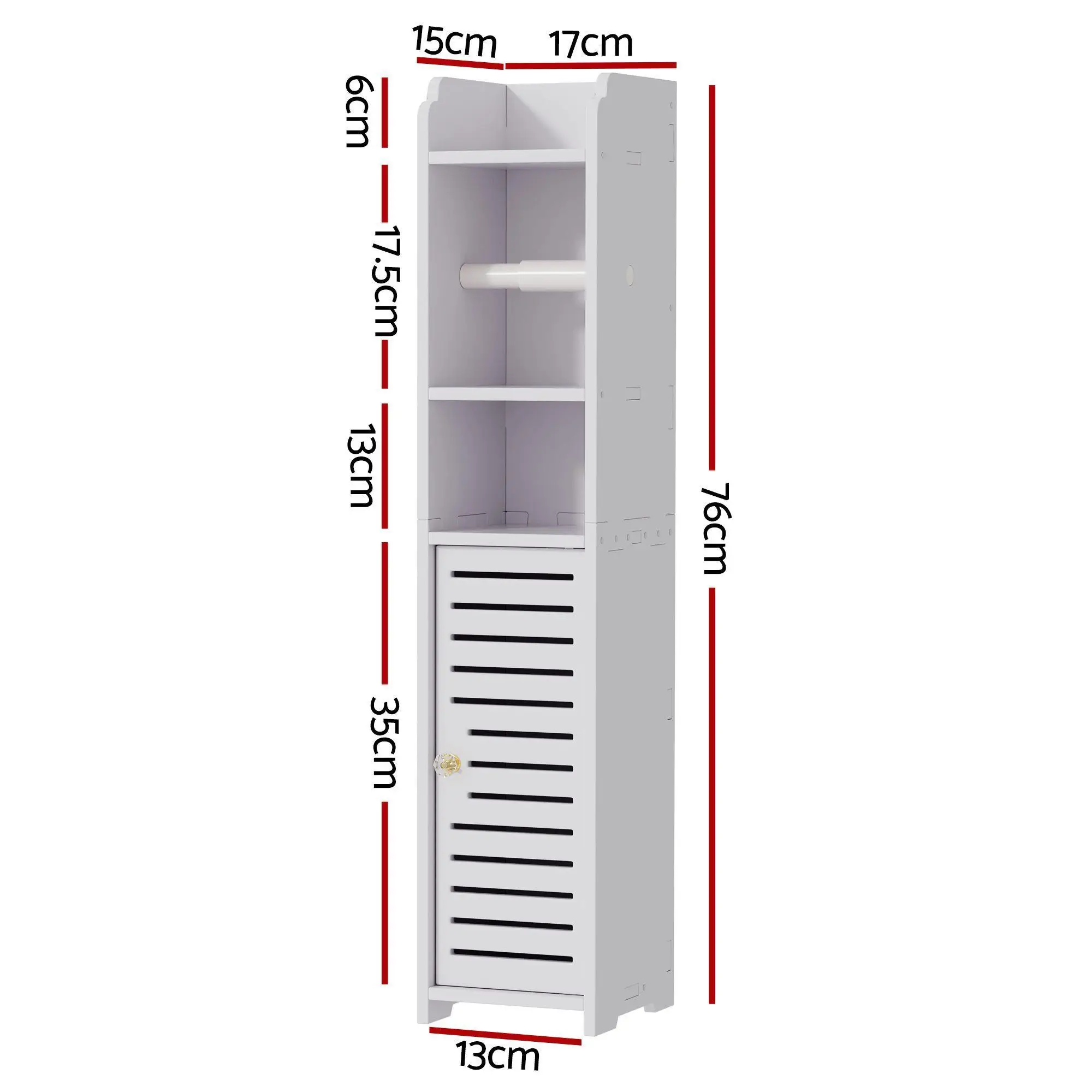 2 Pack Bathroom Cabinet Toilet Roll Holder 76cm Wall Mounted Toilet Tissue Holder Storage Rack For Bathroom Organizers