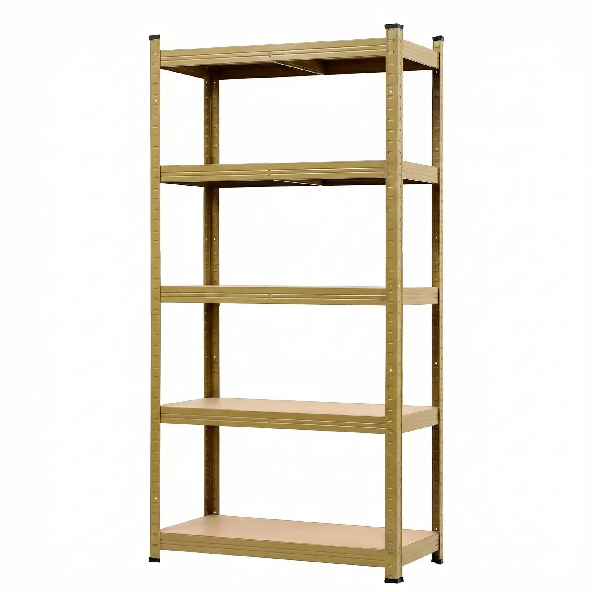 Garage Shelving 1.6x0.8m Heavy Duty Warehouse Storage Rack Yellow Steel Shelf