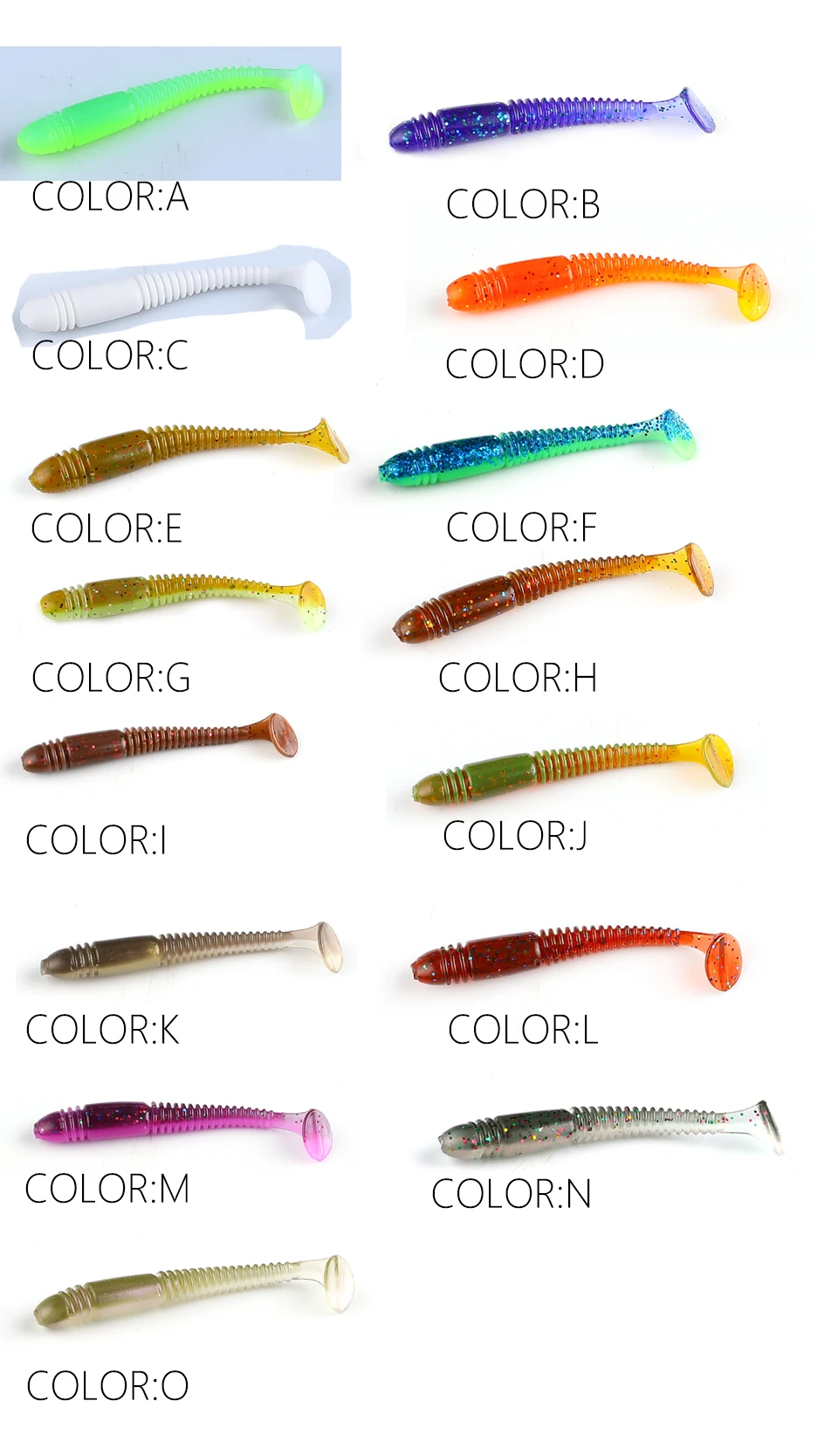 Supercontinent Swing Impact Ring Shad Fishing Lure Soft Tioga 5CM Baits Swimbait Jigging Lure Artificial Baits