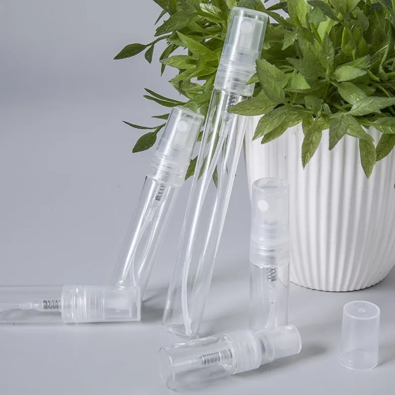8pcs/lot 2ml 3ml 5ml 10ml mini Portable Glass Spray Perfume Bottle, Small Refillable Sample Perfume Atomizer Bottles