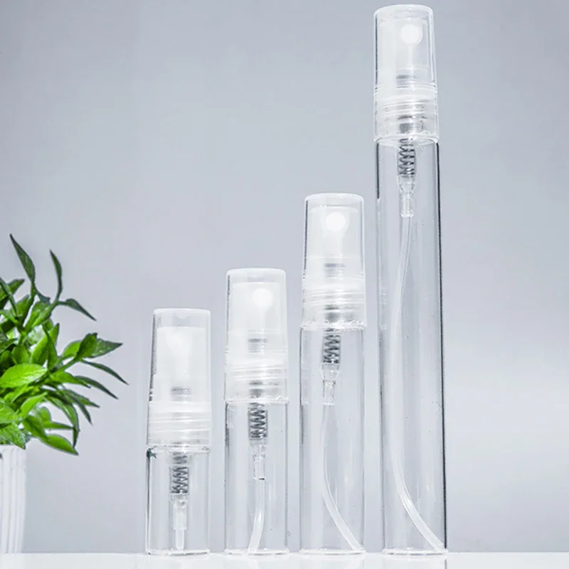 8pcs/lot 2ml 3ml 5ml 10ml mini Portable Glass Spray Perfume Bottle, Small Refillable Sample Perfume Atomizer Bottles