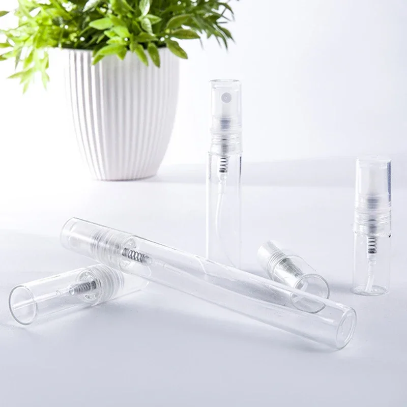 8pcs/lot 2ml 3ml 5ml 10ml mini Portable Glass Spray Perfume Bottle, Small Refillable Sample Perfume Atomizer Bottles