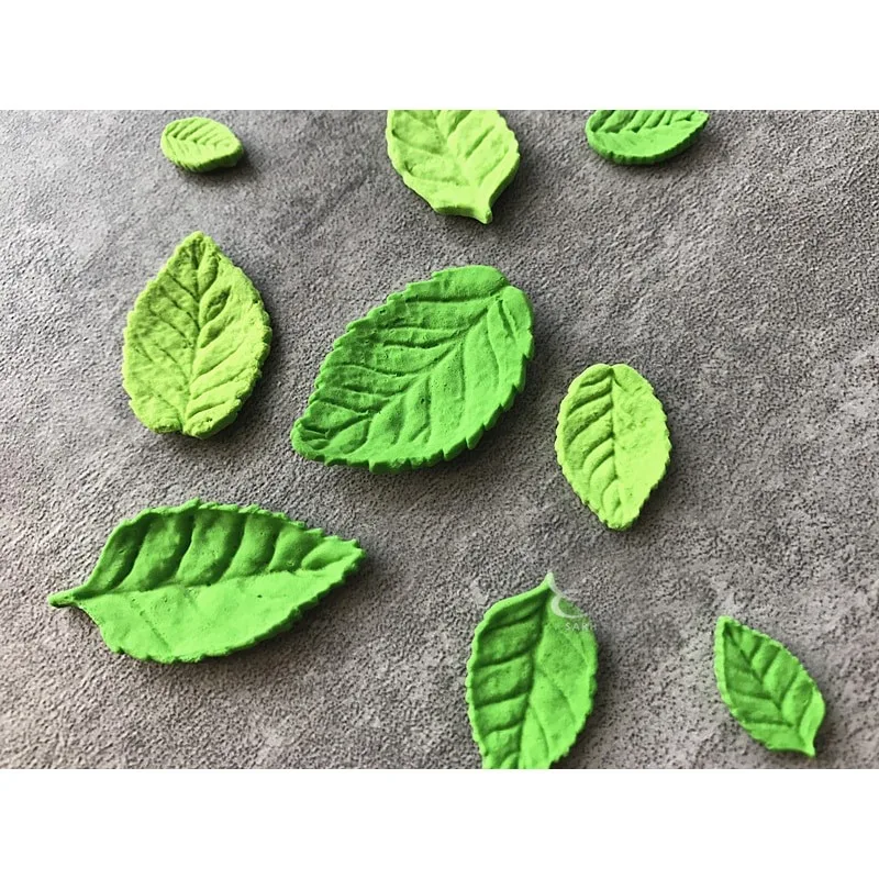 1Pc, Rose Leaf Shape Chocolate Mold, 3D Silicone Mold, Leaf Shape Candy Mold, Fondant Mold, Gum Paste Mold, for DIY Cake Decorat