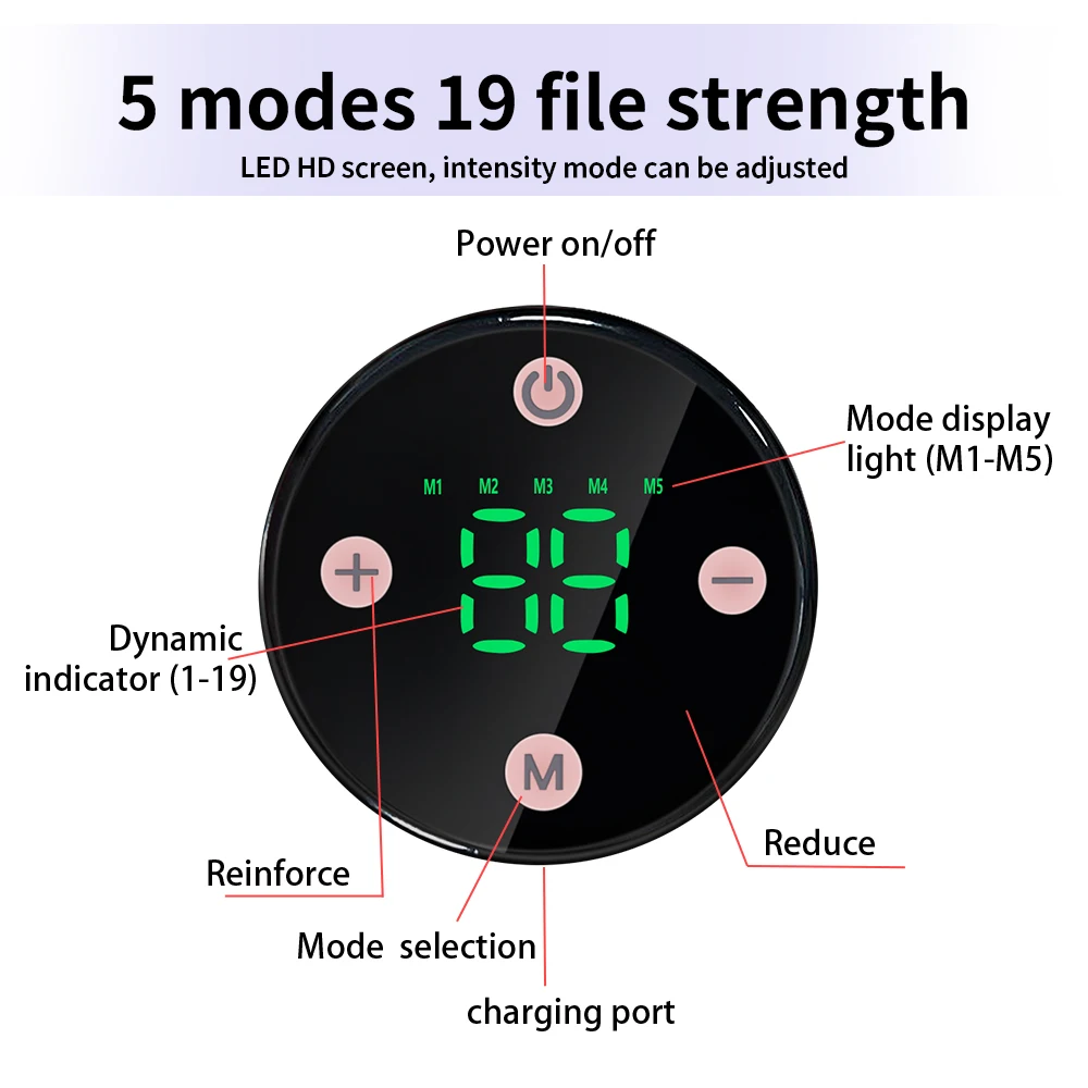 EMS Head Massage Face Relaxation USB Charging Facial Slimming Strap Face Lifting Reduce Double Chin Cheek Lift Up Face Thin Mask