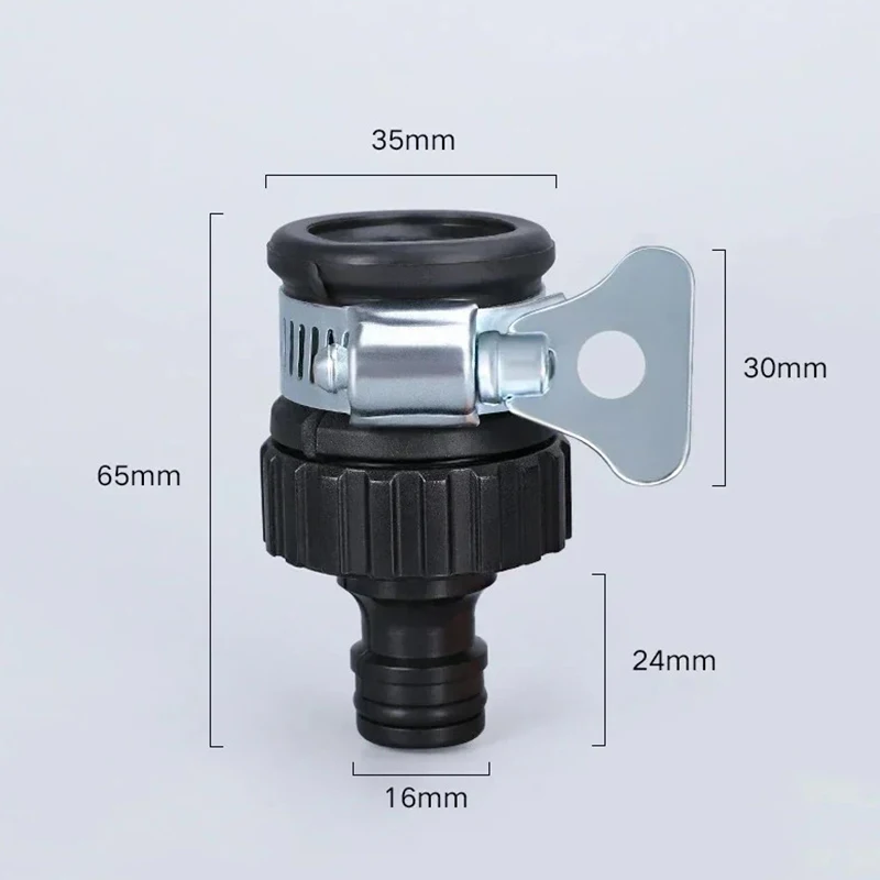 Durable Universal Water Faucet Adapter Plastic Hose Fitting Quick Connect Fitting Tap For Car Washing Garden Irrigation