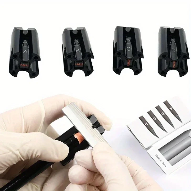 1pcs Brow Pen Sharpener Trimmer with Microblading Blade Tattoo Supplies Set Eyebrows Sharpening Tip Thin Art Makeup Tools