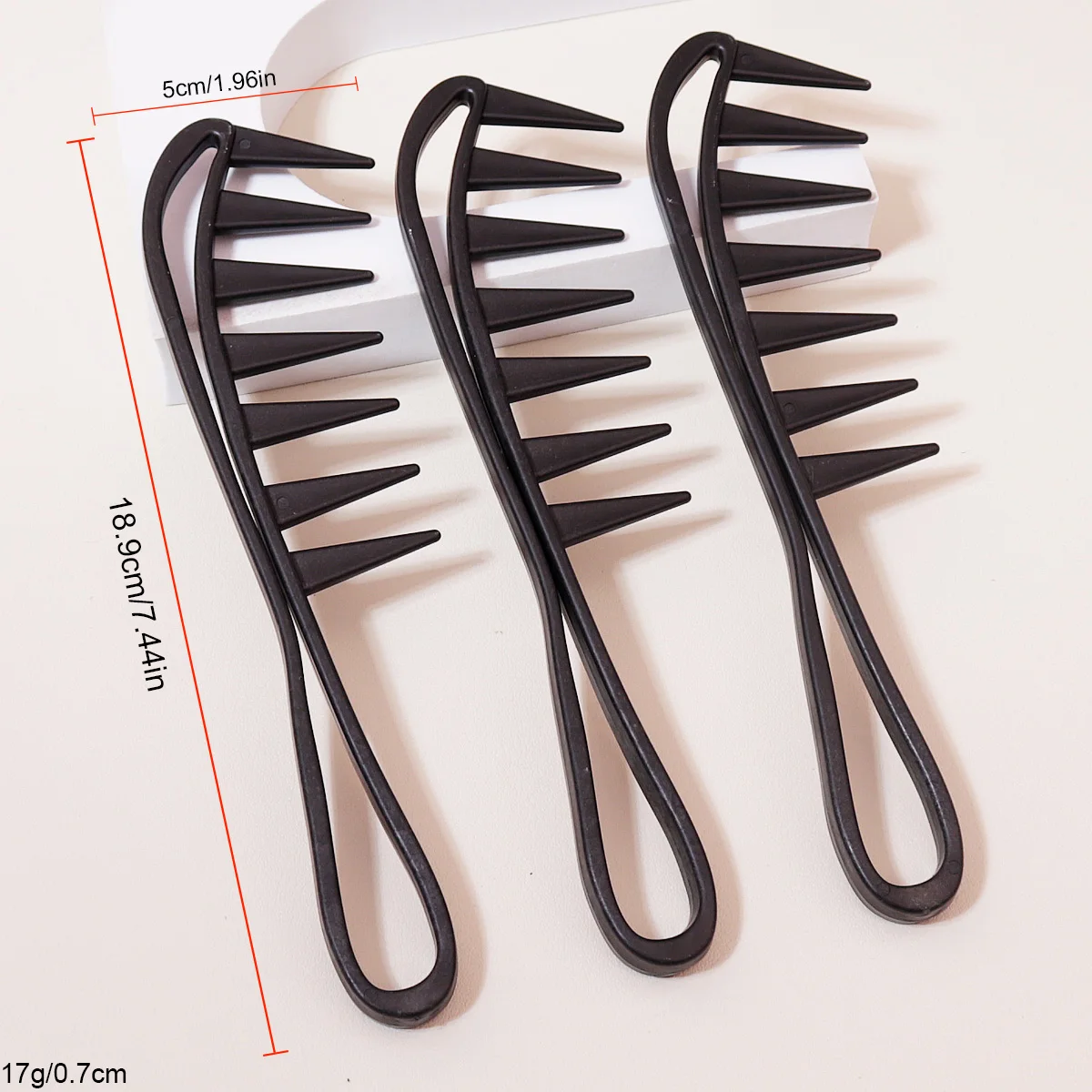 Large Hair Comb with Wide Teeth, Shun Hair Removal Comb, Suitable for Dry and Wet Hair, Suitable for Men and Women
