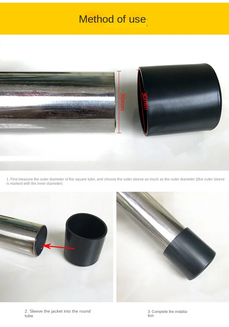 Round Rubber Chair Leg Pad 10/12/14/16/20/25mm Furniture Leg Table End Plug PVC Silent Anti-slip Floor Protection Cap Foot Cover