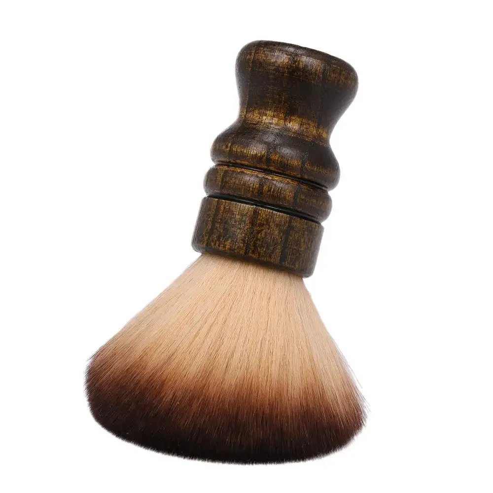 Professional Salon Solid Wood Handle Hairdressing Neck Brush Cutting Cleaning Brush Barber Salon Accessories Styling Supplies