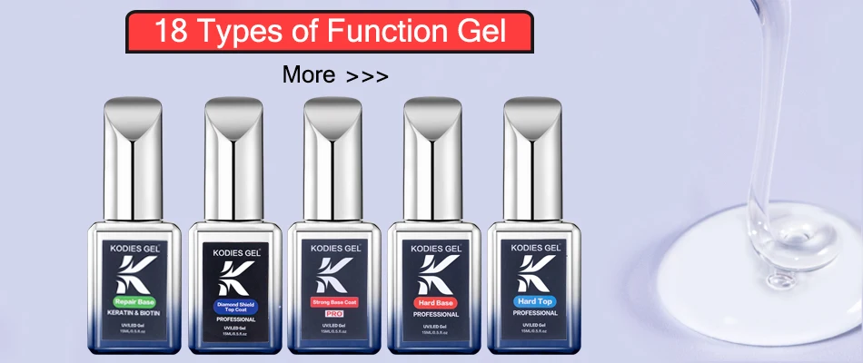 KODIES GEL NEW Self Leveling Gel Nail Polish 15ml Semi Permanent UV Spring Nude Color C Arc French Gel Manicure Salon Quality